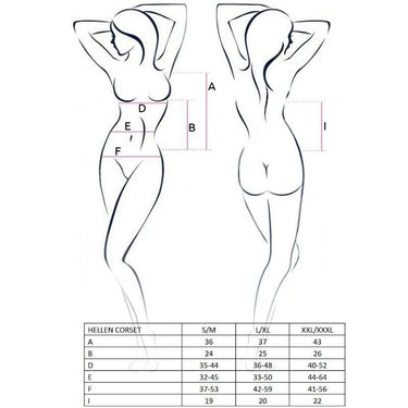 Corsetto Hellen Passion Nero con Perizoma Inclusa – Lingerie Seducente